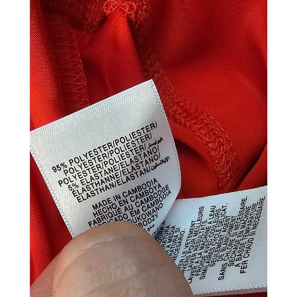 Jones NY S Orange fall summer sleevless blouse career layering causual EUC top - Picture 4 of 7